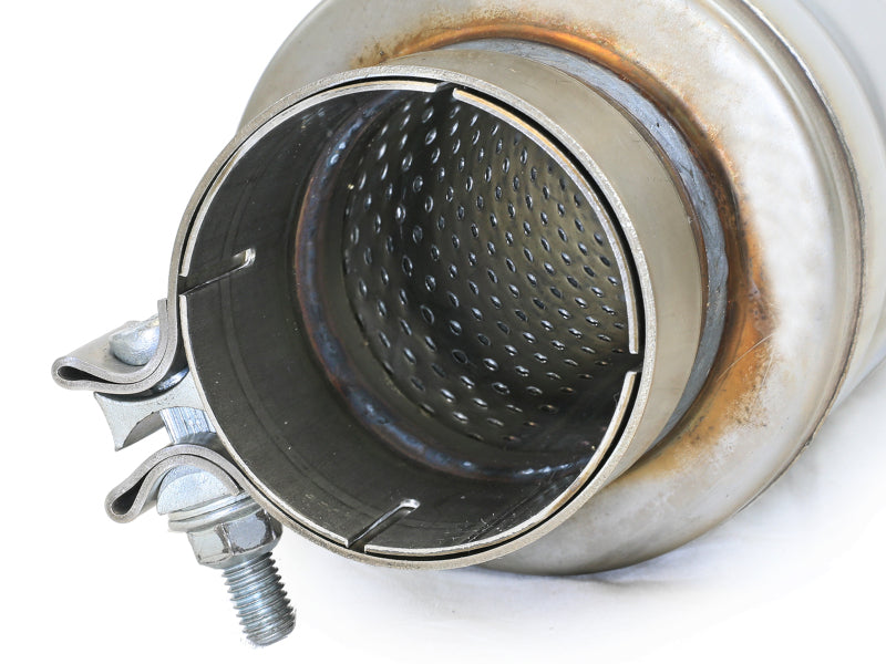 aFe MACH Force-Xp Muffler 3 IN ID Center/Center x 5 IN Dia. x 19 IN Overall Length - Round Body Secondary image