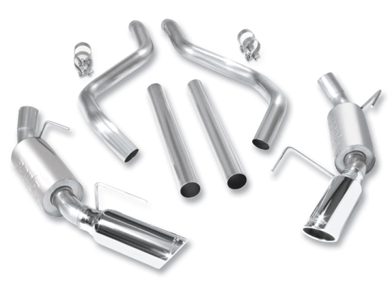 Borla 05-09 Ford Mustang GT/Bullitt ATAK Catback Exhaust components Main image