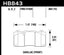 Hawk 2018 Chevrolet Camaro ZL1 HPS 5.0 Front Brake Pads dimensions