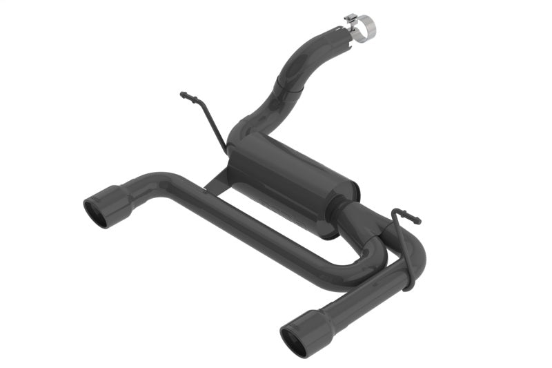 Borla 2018 Jeep Wrangler JL/JLU 3.6L 2DR/4DR S-Type SS Axle Back Black Coated Exhaust w/3.5in Tips Main image