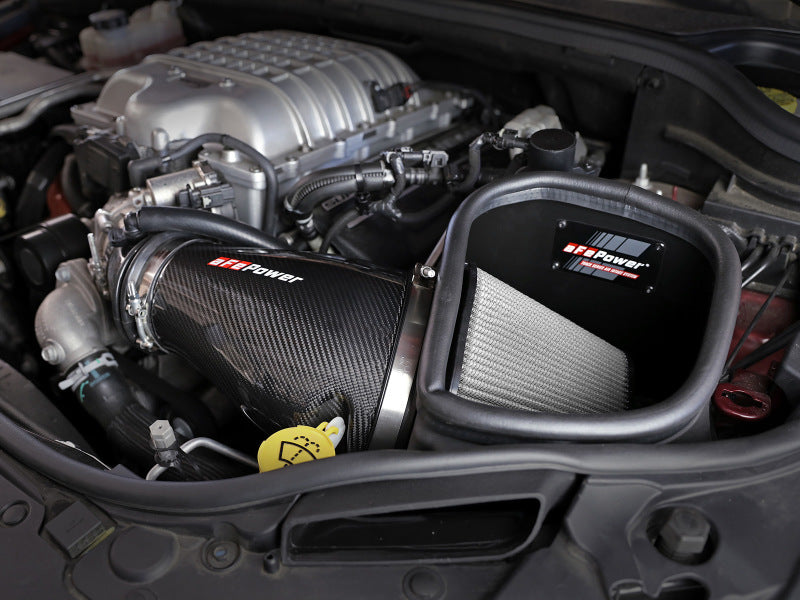 aFe Track Series Carbon Fiber Pro Dry S AIS - 19-20 Jeep Grand Cherokee Trackhawk 6.2L Secondary image
