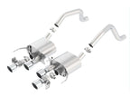Borla 15 Chevy Corvette C7 ZO6 6.2L w/o AFM w/ NPP ATAK Quad RD RL IC Tips Center Rear Exit Exhaust