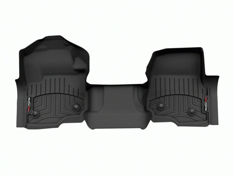WeatherTech 23-24 Ford F-250/F-350/F-450/F-550 SuperCrew (Crew Cab) Vinyl Front FloorLiner - Black for truck protection