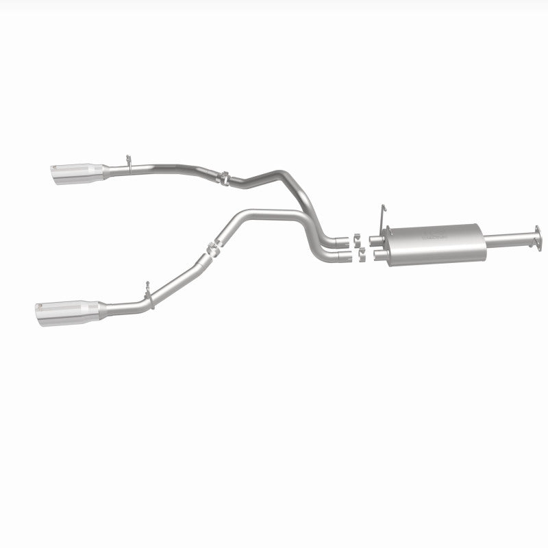 MagnaFlow 2019 Ram 1500 V8 5.7L (Excl. Tradesman) Polished 3in 409SS Cat-Back Exhaust System for offroad performance upgrades