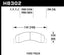 Hawk Super Duty Street Brake Pads dimensions for Ford Truck