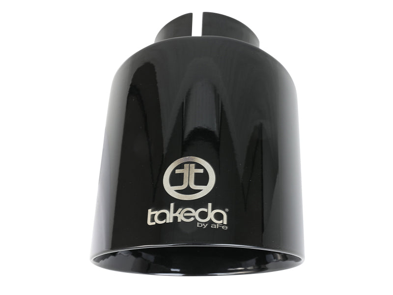 aFe Takeda Universal Exhaust Tip 2-1/2 IN Inlet x 4-1/2 IN Outlet x 7 IN L- Black Secondary image