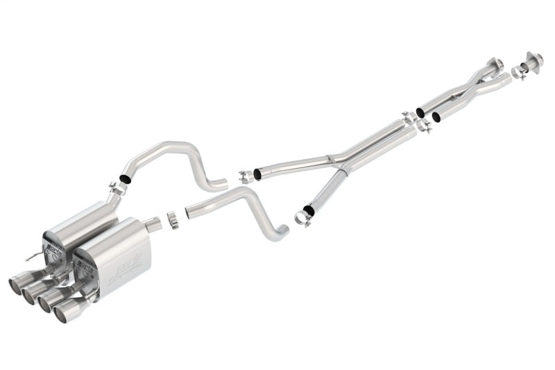 Borla 05-08 Chevrolet Corvette Coupe/Conv 6.0L/6.2L 8cyl 4spd/6spd RWD inS-Type IIin Catback Exhaust Secondary image
