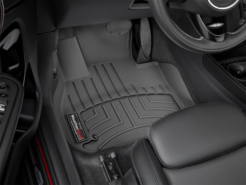 WeatherTech 2017+ Mini Countryman Front FloorLiner - Black (Fits Auto and Manual Trans; FWD and AWD) Secondary image