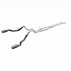 MagnaFlow SYS Cat-Back 2017 Ford F-150 Raptor 3.5L Dual Black Coated 3in Tips exhaust system for performance offroad parts