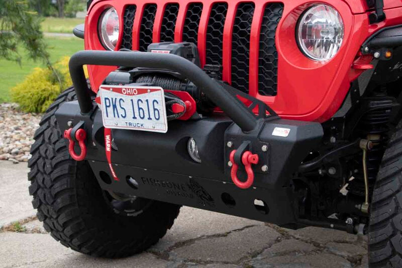 Fishbone Offroad 2018+ Jeep JL/Gladiator Wrangler JL/Gladiator Front Winch Bumper - Black Powdercoat Secondary image