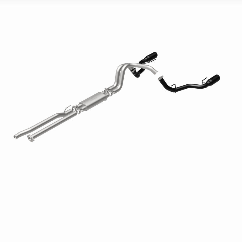 MagnaFlow SYS Cat-Back 2017 Ford F-150 Raptor 3.5L Dual Black Coated 3in Tips exhaust system for offroad performance upgrades