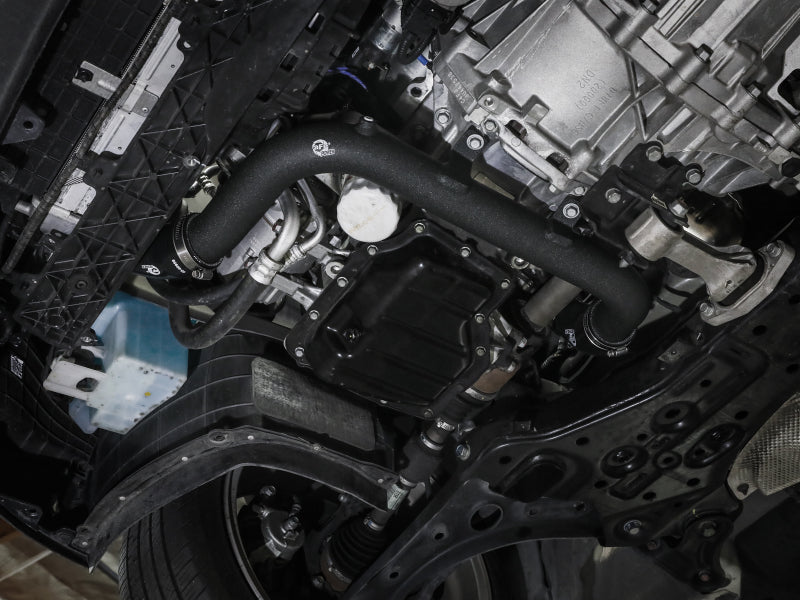 aFe BladeRunner 2-1/4 IN Aluminum Hot Charge Pipe Black 17-20 Hyundai Elantra GT L4-1.6L (t) Secondary image