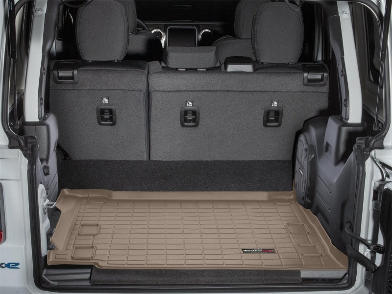 WeatherTech 2021+ Jeep Wrangler 4xe Cargo Liners - Tan Secondary image