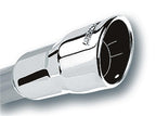 Borla 2.25in Inlet 3.5in Round Rolled Angle Cut Intercooled Outlet x 6.5in Long Embossed Tip for offroad parts