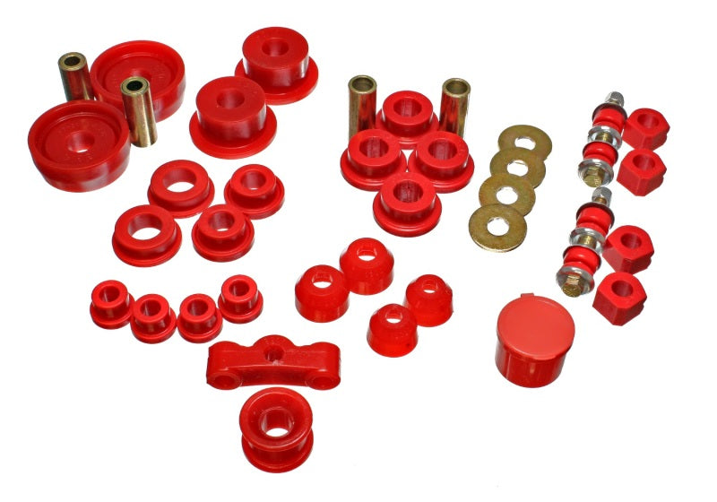 Energy Suspension 84-87 Honda Civic/CRX Red Hyper-Flex Master Bushing Set for performance offroad parts Main image