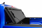 BAK 12-20 Ram 1500/2500 (19-20 Classic Only) 6ft 4in Bed (w/o Ram Box) BAKFlip MX4 Matte Finish opened on blue truck