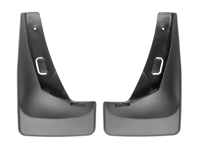 WeatherTech 2014+ Nissan Rogue Rear No Drill Mudflaps - Black for offroad truck accessories online Main image