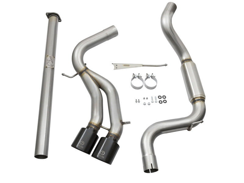 aFe Takeda 3in SS Exhaust Cat-Back 13-16 Ford Focus ST 2.0L Black Tips Secondary image