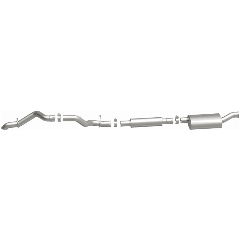 MagnaFlow 19+ Jeep Wrangler JL Overland Series Cat-Back Performance Exhaust System components
