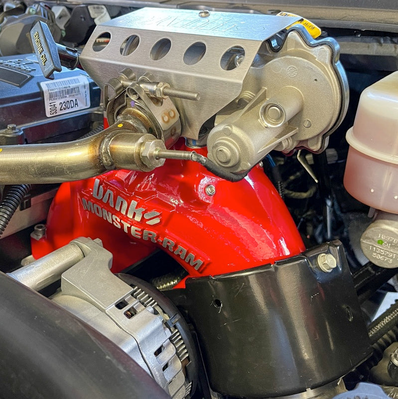 Banks Power 13-18 Ram 6.7L Diesel Monster-Ram Intake System Gen-2 w/Fuel Line - Red w/Heater System Secondary image