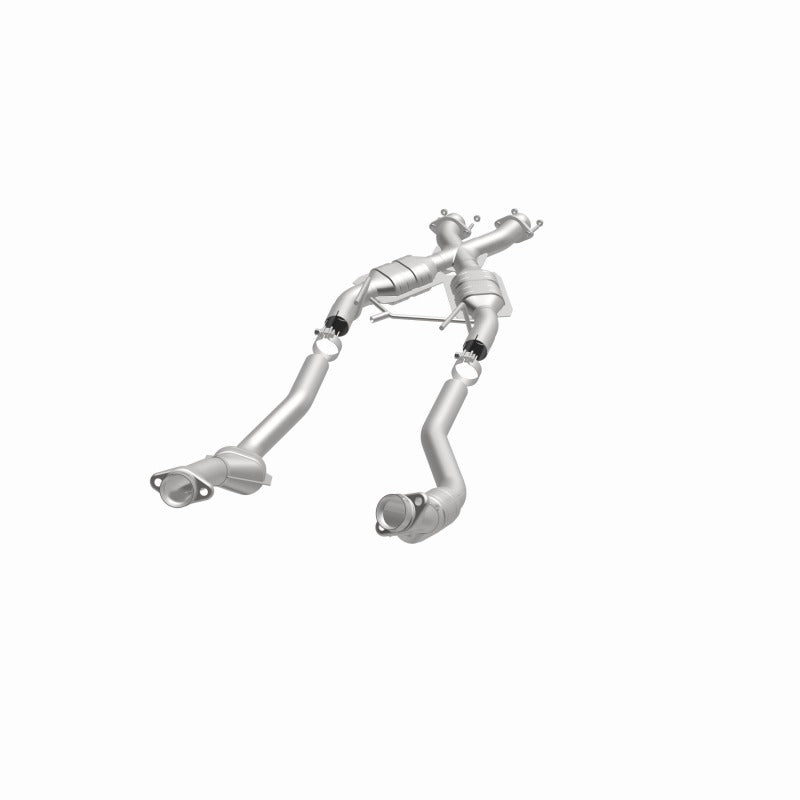 MagnaFlow Conv DF 86-93 Ford Mustang 5.0L CA direct-fit catalytic converter for offroad performance upgrades.