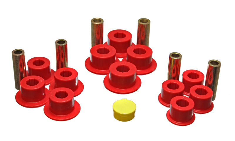 Energy Suspension Chevy Rear Leaf Spring Set - Red for enhanced performance and durability in offroad setups. Main image