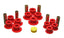 Energy Suspension Chevy Rear Leaf Spring Set - Red for enhanced performance and durability in offroad setups.