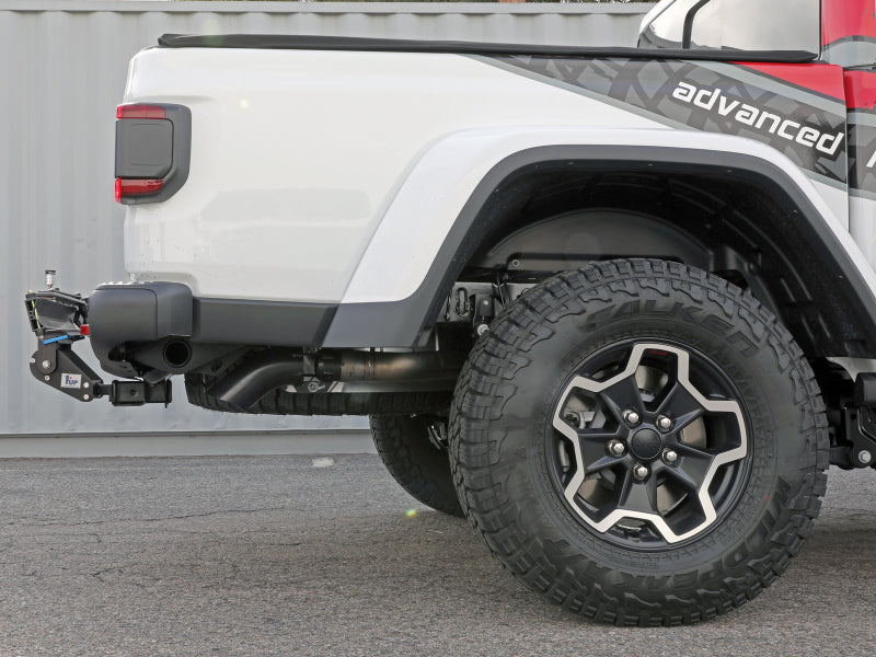 aFe 2021+ Jeep Gladiator V6-3.0L (td) Vulcan Series 3in 304SS HT DPF-Back Exhaust System - Black Tip Secondary image