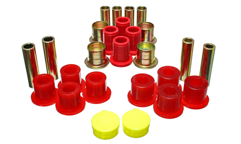 Energy Suspension 87-04 Dodge Dakota / 98-03 Durango 4WD Red Front End Control Arm Bushing Set Secondary image