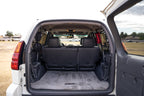 DV8 Offroad 03-09 Lexus GX 470 Rear Window Molle Storage Panels installed in vehicle.