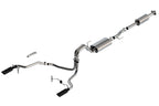Borla F-150 2021 2.7L/3.5L 4dr CC SB EC STB Lar/KingR/Plnm/LTD 3/2.25 SRE CB Touring BLK CHR Tips exhaust system