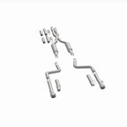 MagnaFlow 2017+ Dodge Charger 409 SS Polished 3in Quad Tips Cat-Back Exhaust parts layout for performance offroad upgrades.