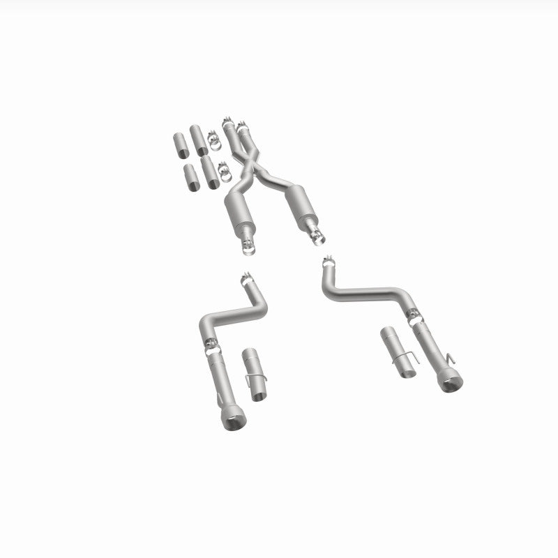 MagnaFlow 2017+ Dodge Charger 409 SS Polished 3in Quad Tips Cat-Back Exhaust parts layout for performance offroad upgrades.