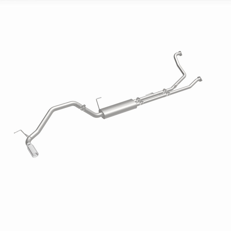 MagnaFlow CatBack 07-15 Nissan Titan V8 LGAS/LFLEX Single MF Polished Stainless Exhaust view
