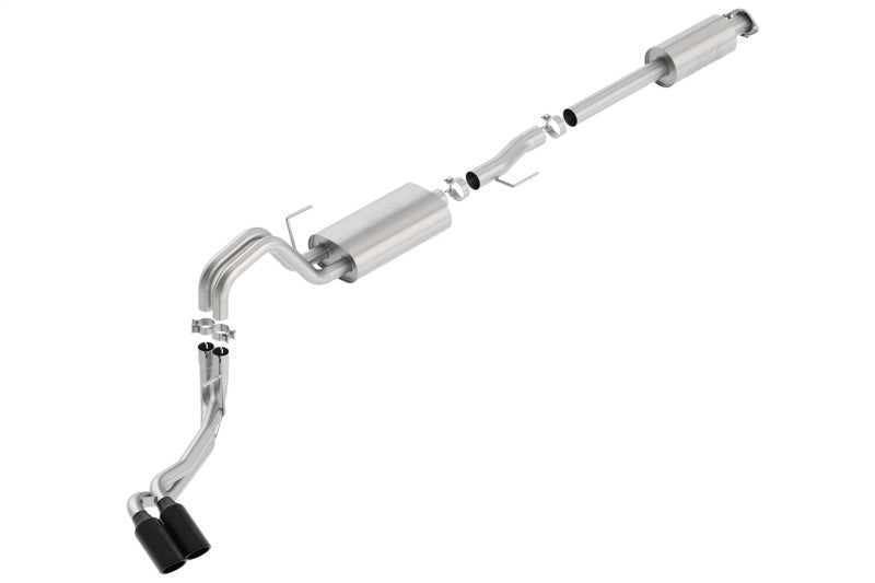 Borla 15-17 F-150 2.7L/ 3.5L EcoBoost/ 5.0L V8 4in. Tip Side Exit S-type Exhaust Black Chrome Secondary image