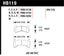 Hawk 1978-1979 Buick Century Custom HPS 5.0 Front Brake Pads dimensions
