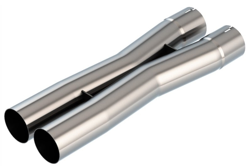 Borla 2.5in Universal X-Pipe 3.21in Inlet Centerline 3.45in Outlet Centerline 27.63in OAL Secondary image