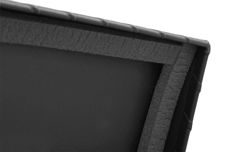 Deezee Universal Tool Box - Red Crossover - Single Lid Black BT Pull Handle (Low/Txt Blk) side view interior detail