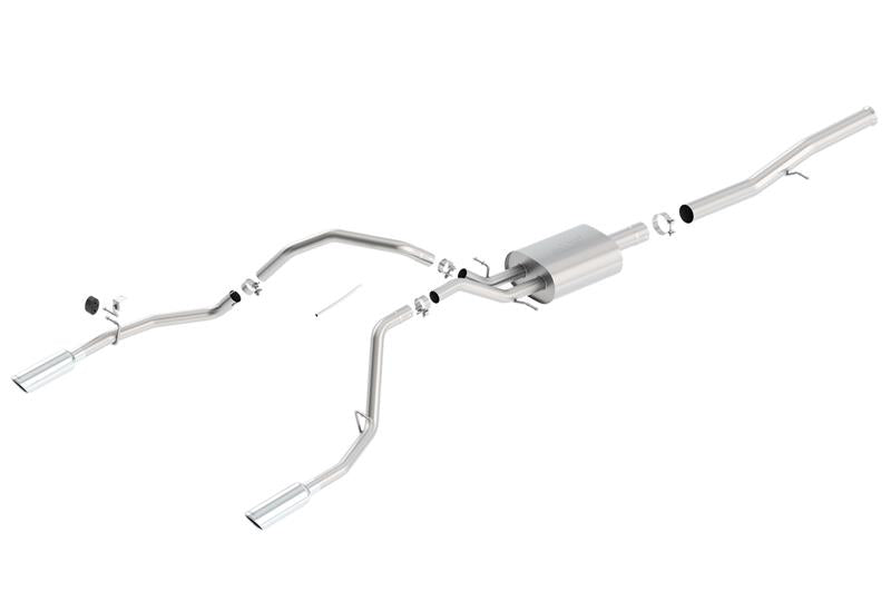 Borla 14 Silv/Sierra 1500 EC Std/CC Short 143.5in WB S-Type Single Split Rear Exit Cat-Back Exhaust Secondary image