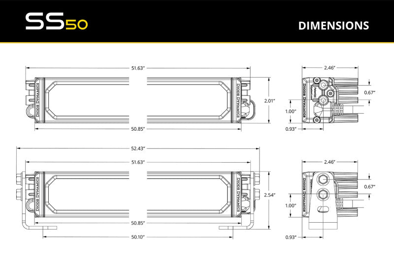 Diode Dynamics SS50 Sport DC Combo Standard MBL (one) Secondary image