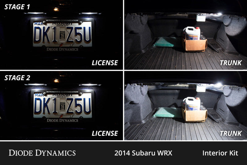 Diode Dynamics 08-14 Subaru WRX Interior LED Kit Cool White Stage 1 Secondary image