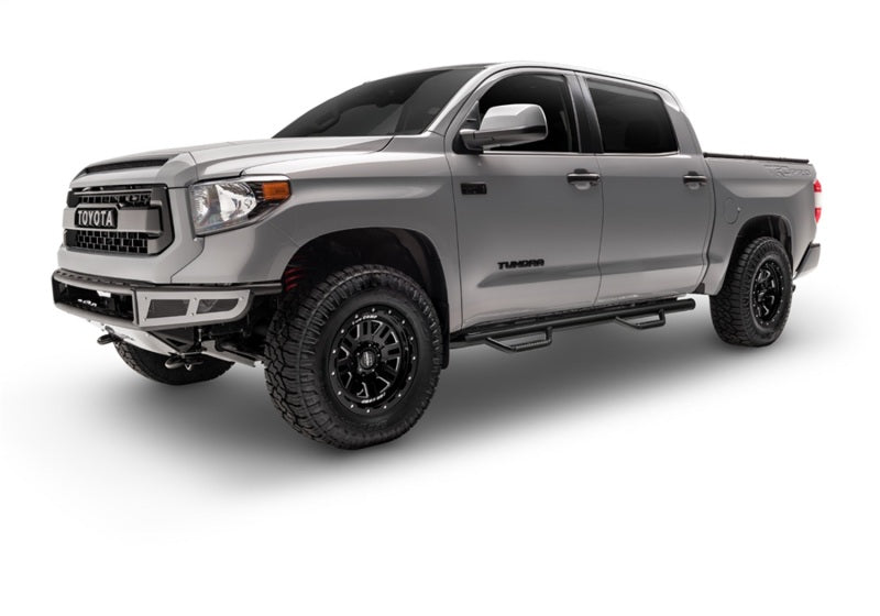 N-Fab Nerf Step 15-17 GMC - Chevy Canyon/Colorado Crew Cab 5ft Bed - Gloss Black - W2W - 3in Secondary image