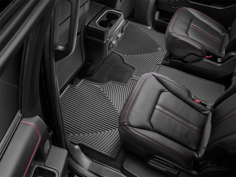 WeatherTech 2018+ Lincoln Navigator / Navigator L Rear Rubber Mats - Black Secondary image