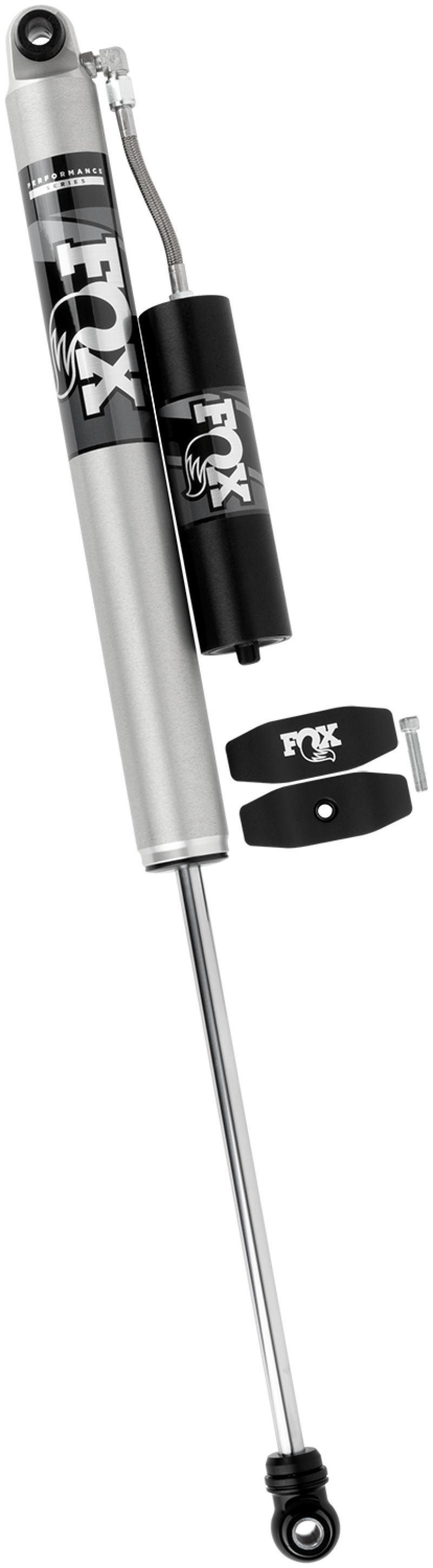 Fox 17-18 Ford F250 2.0 Perf Series Smooth Body Remote Res. Rear Shock - 4-6in Lift for offroad performance upgrades