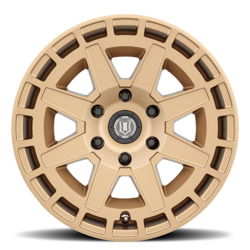 ICON Compass 17x8.5 6x135 6mm Offset 5in BS Satin Brass Wheel Secondary image