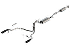 Borla F-150 2021 5.0L 4dr CC SB EC STB Lariat/KR/Pltm/LTD 3/2.25 SRE Cat-Back Touring Black CHR Tips exhaust system