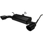 MagnaFlow 07-17 Jeep Wrangler JK 3.8/3.6L Dual Split Rear Exit Black Axle-Back Exhaust for performance offroad upgrades
