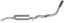 Gibson 00-01 Chevrolet Suburban 2500 Base 6.0L 3in Cat-Back Single Exhaust - Aluminized side view