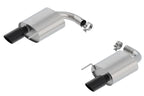 Borla Atak S Rear Section 15-17 Ford Mustang GT 5.0L V8 MT/AT 2.5in pipe 4in tip (Black Chrome) exhaust system
