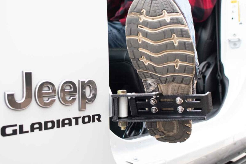 Fishbone Offroad 2007+ Jeep Wrangler/Gladiator Steel - Black Foot Peg Set Secondary image